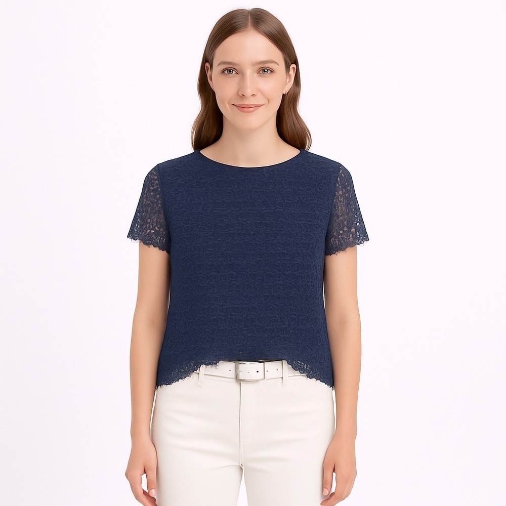 RAOUL Women’s Blue Lace Top Size 2